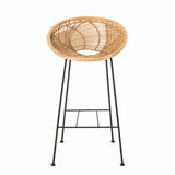 Bar Chair, Nature, Rattan