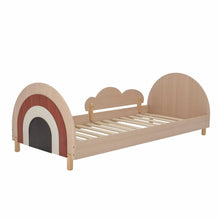 Load image into Gallery viewer, kids bed, rainbow bed, toddler bed, infant bed, baby bed, wooden bed, scandinavian kids furniture, kids bed Limassol, kids bed Cyprus, kids furniture Limassol, kids furniture Cyprus