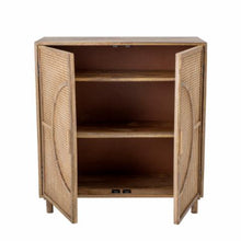 Load image into Gallery viewer, Rattan and Mango Wood cabinet