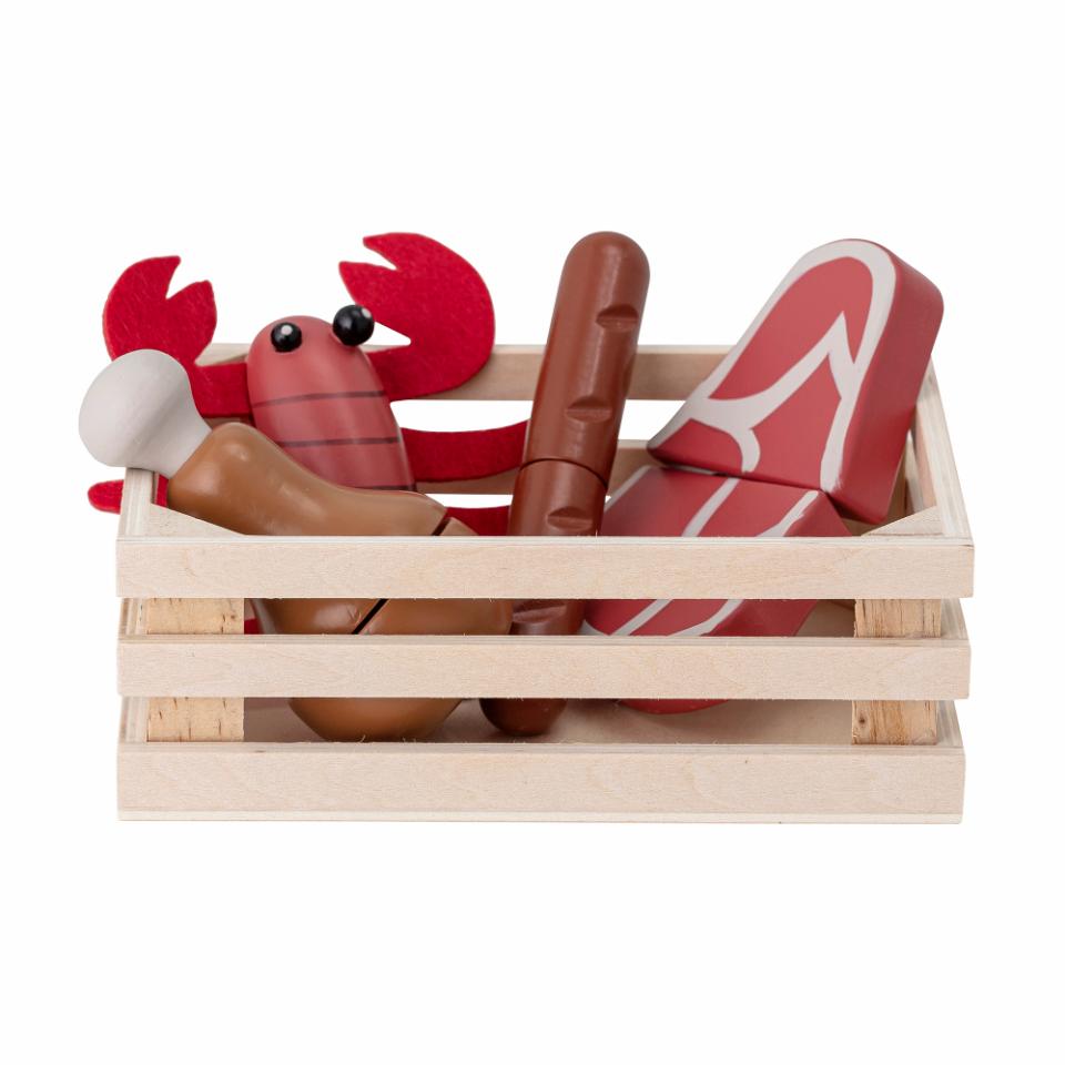 Play Set, Food, Red, MDF