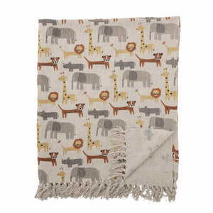 Throw, Brown, Recycled Cotton