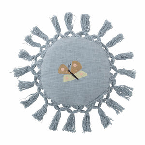 Elinna Cushion, Blue, Cotton