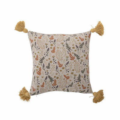 Filipa Cushion, Yellow, Recycled Cotton