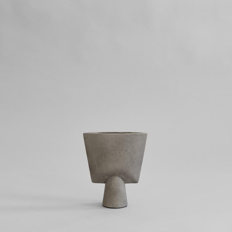 Sphere Vase Triangle, Mini - Taupe