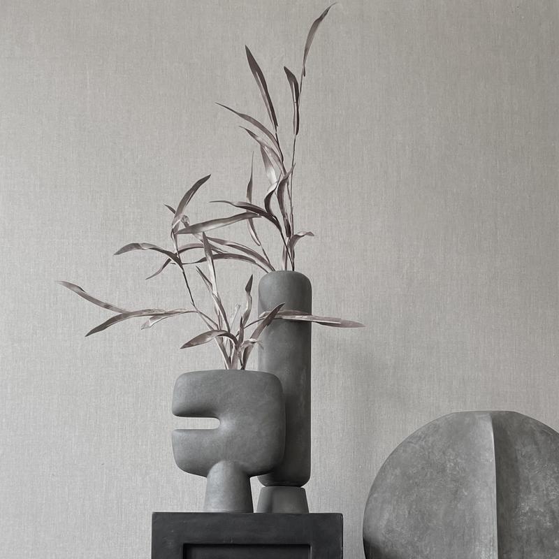 Tribal Vase, Mini - Dark Grey