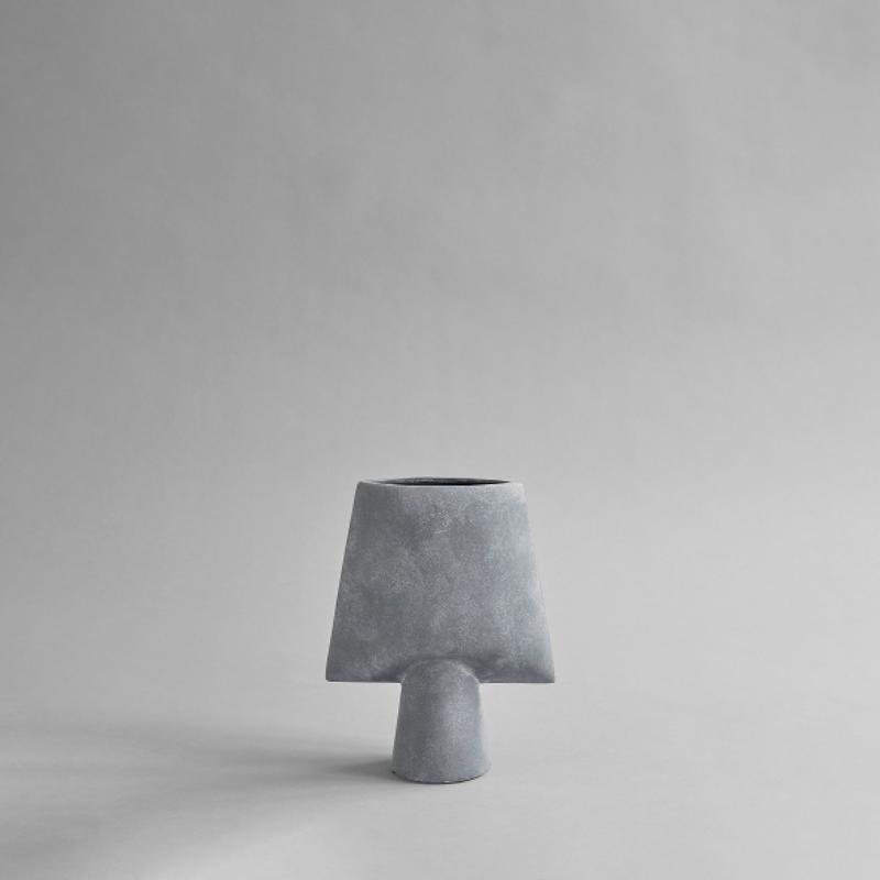 Sphere Vase Square, Mini - Light Grey