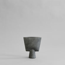 Load image into Gallery viewer, Sphere Vase Triangle, Mini - Dark Grey