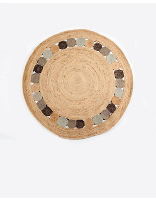 Jute rug medium size Ø120 cm