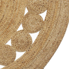 Load image into Gallery viewer, Round natural jute carpet