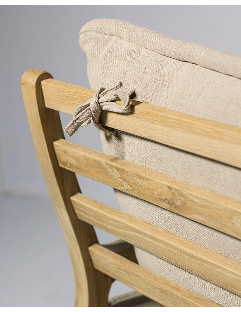 Oak wood armchair