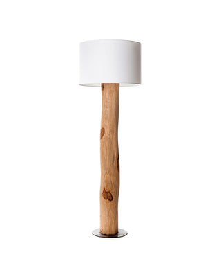 Teak floor lamp