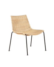 Load image into Gallery viewer, Lounge Chair Rattan Black