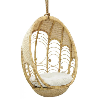 Rattan peacock swing chair
