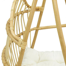 Load image into Gallery viewer, Hanging chair with rope and seat cushion
