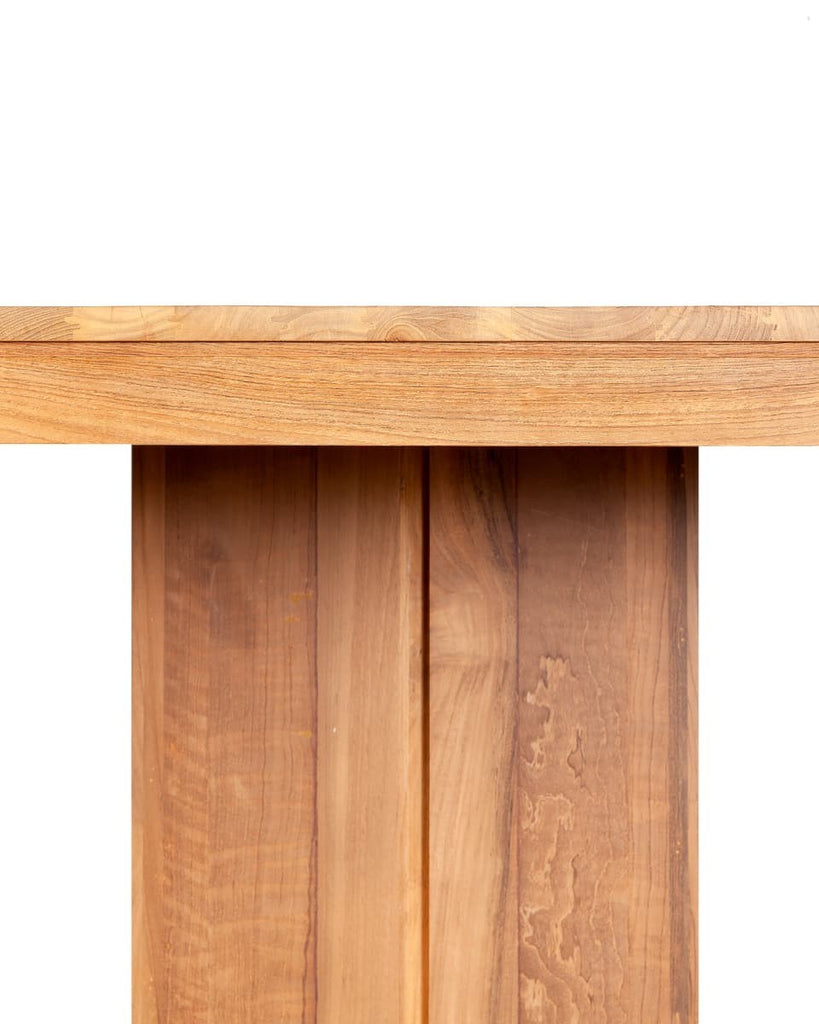 Dining table in natural recycled teak wood 240 x 110 cm