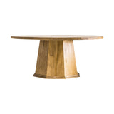 SOLID ELM WOOD DINING TABLE