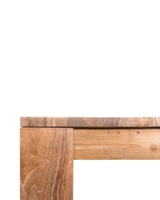 Load image into Gallery viewer, Dining table in untreated solid reclaimed teak 200 x 90 cm