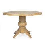 Mango wood round table