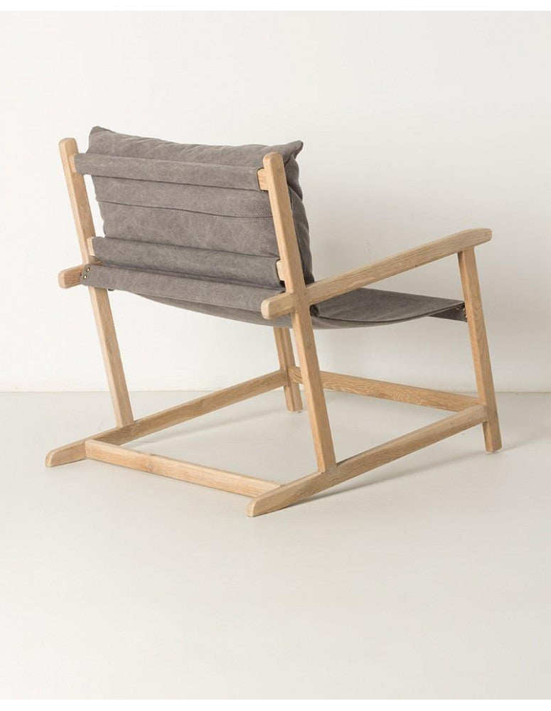 Oak wood armchair