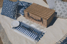 Load image into Gallery viewer, Belmont Basket - Navy Blue &amp; White Stripe