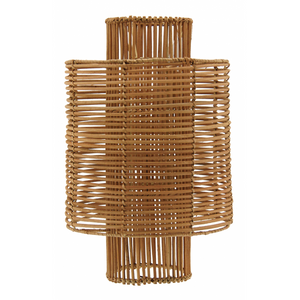 Natural rattan hanging lampshade