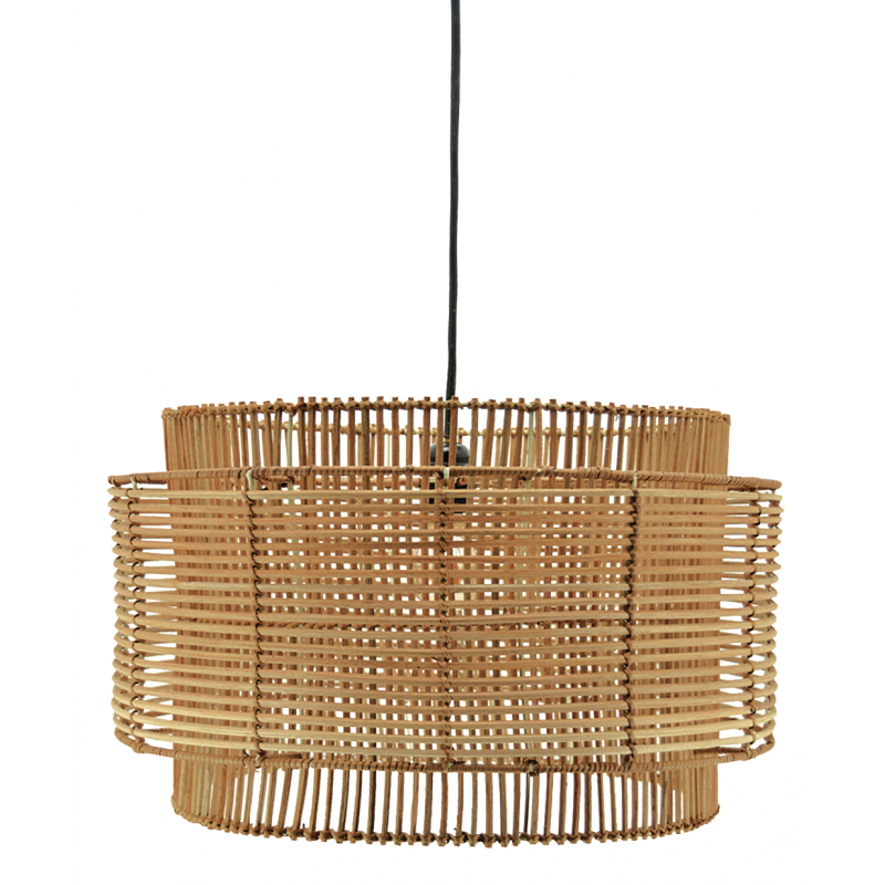 Natural rattan hanging lampshade