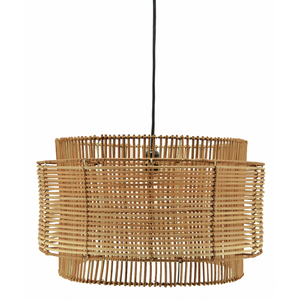 Natural rattan hanging lampshade