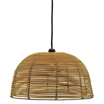 Openwork natural rattan suspension
