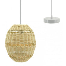 Load image into Gallery viewer, Ball suspension in natural rattan and metal