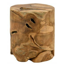 Load image into Gallery viewer, Recycled teak stool