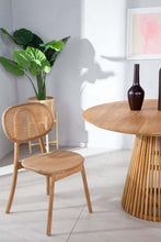 Load image into Gallery viewer, Teak and rattan chair