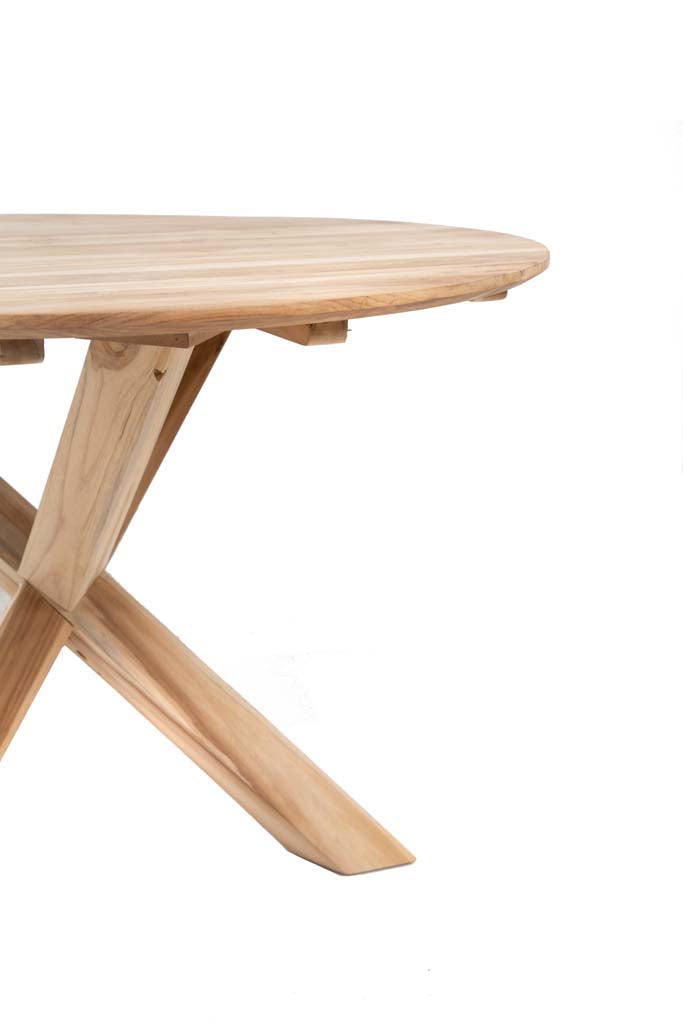 Τeak dining table 120×76cm