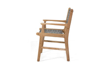 Laden Sie das Bild in den Galerie-Viewer, Teak dining chair with armrests