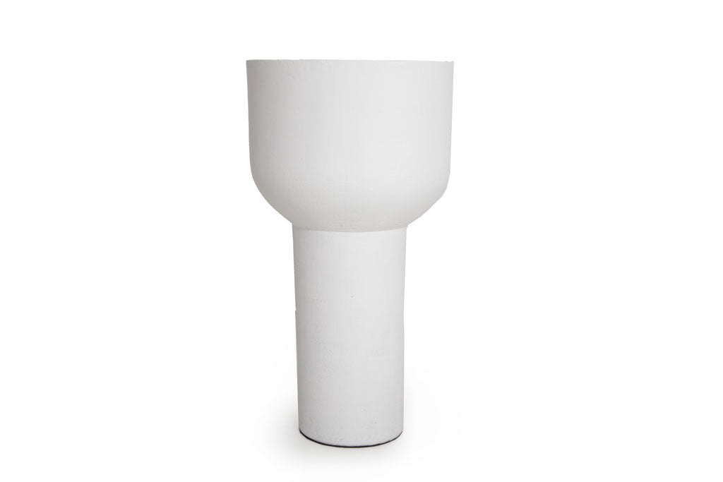 Ceramic vase White 42×74.5cm