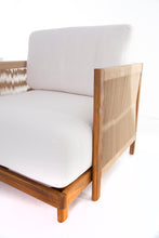 Charger l&#39;image dans la galerie, Acacia armchair with rope