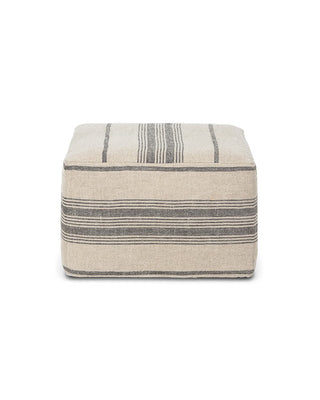 Stripe Pouf