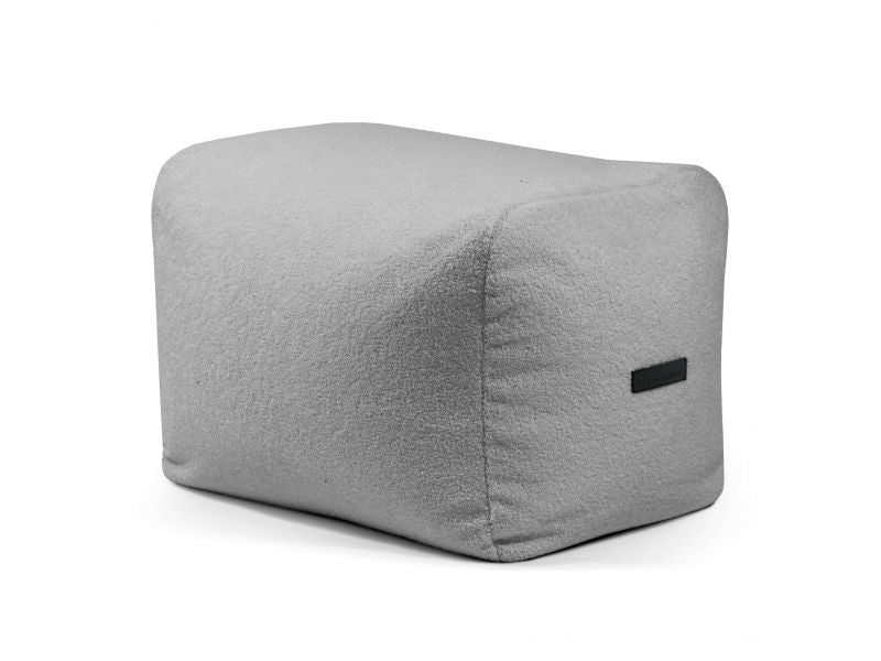 Pouf Plus 70 Teddy White Grey