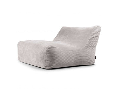 Bean bag Sofa Lounge Waves White Grey
