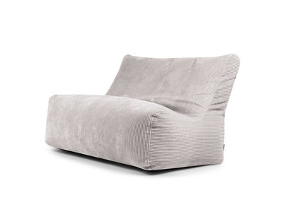 Bean bag Sofa Seat Waves White Grey