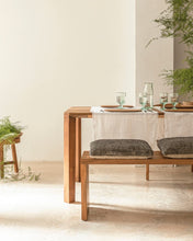 Laden Sie das Bild in den Galerie-Viewer, Dining table in natural recycled teak wood 220 x 95 cm