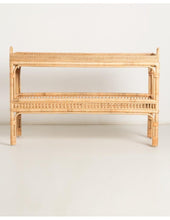 Load image into Gallery viewer, Rattan side table/console