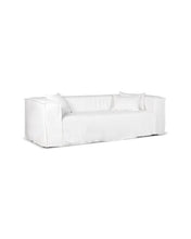 Load image into Gallery viewer, 2P White Linen sofa