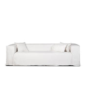 Carica l&#39;immagine nel visualizzatore di Gallery, 3P White Linen sofa