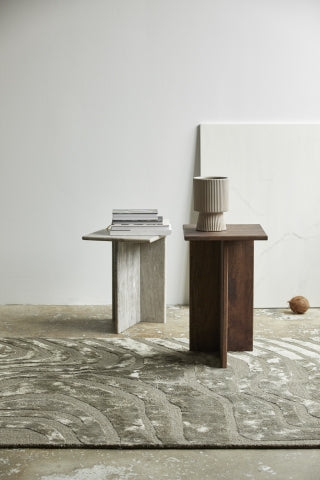 GLINA HIGH TABLES WOOD/MARBLE