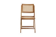 Carica l&#39;immagine nel visualizzatore di Gallery, Foldable teak and rattan chair