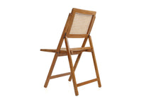 Laden Sie das Bild in den Galerie-Viewer, Foldable teak and rattan chair