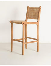 Load image into Gallery viewer, Teak bar stool