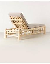 Load image into Gallery viewer, Teak sun lounger
