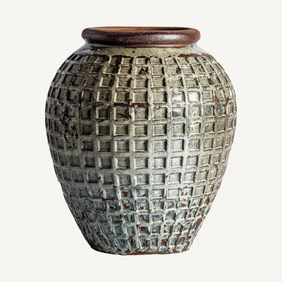 GREEN AMPHORA VASE